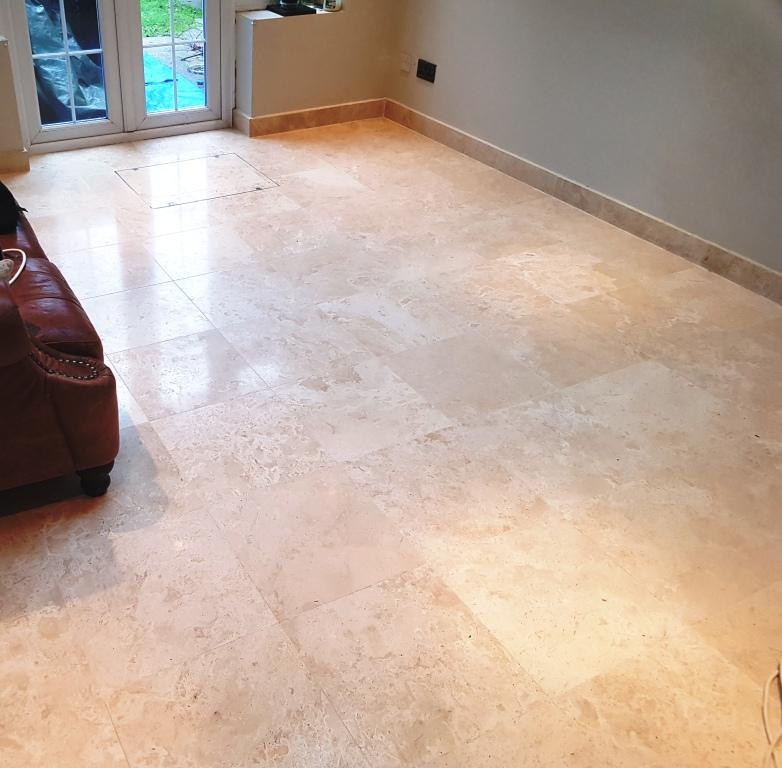 Travertine Floor After Cleaning Welwyn Garden City