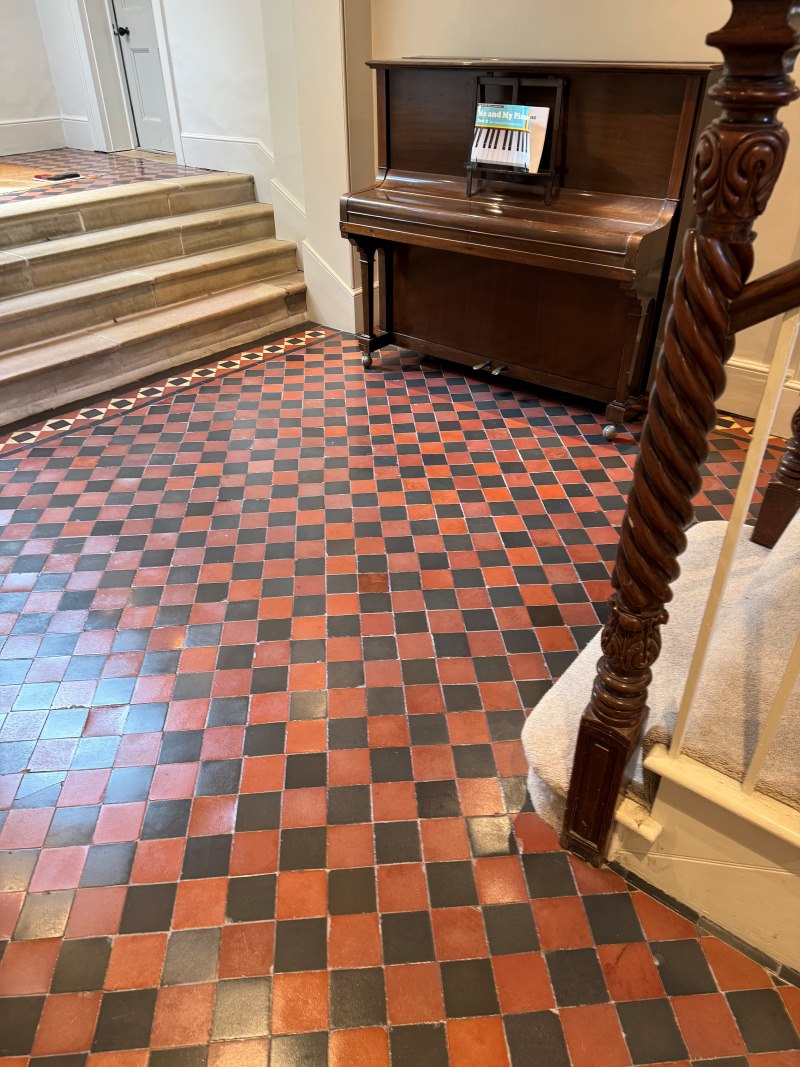 Quarry Tiled Edwardian Floor After Renovation Hitchin